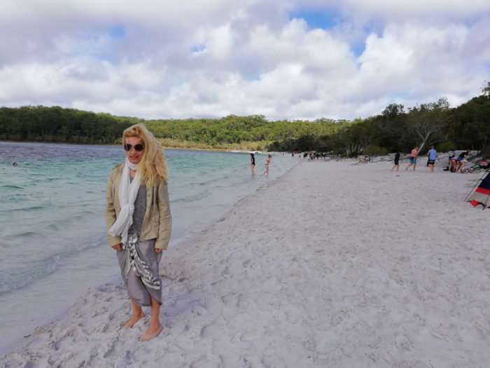 Alexandra Kollaros in Lake McKenzie