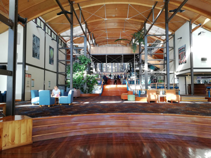 Kingfisher Bay hotel lobby