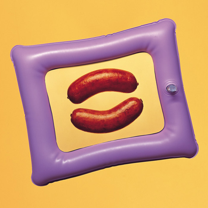 violet inflatable picture frame
