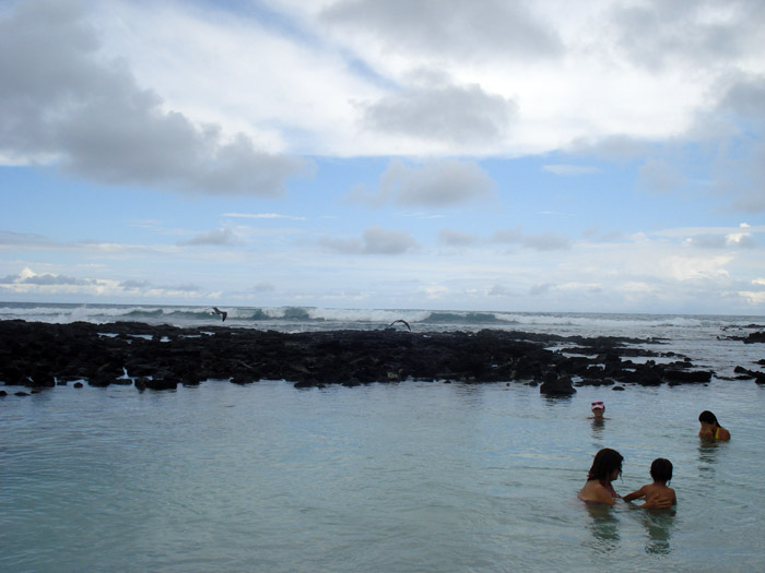 people swimming in santa cruz