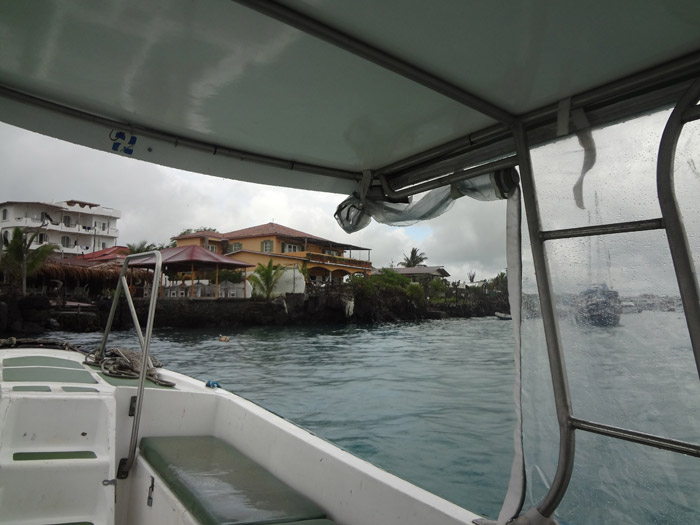 santa cruz view from sea ferry