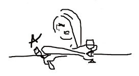 Alexandra Kollaros cartoon