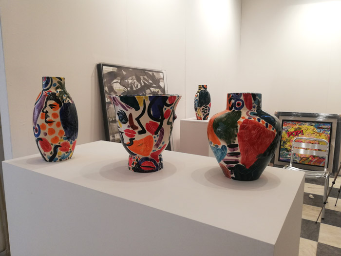 ceramic vases by George Hadoulis at Art Athina