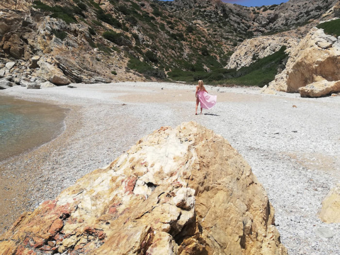 Alexandra Kollaros in Alimia beach