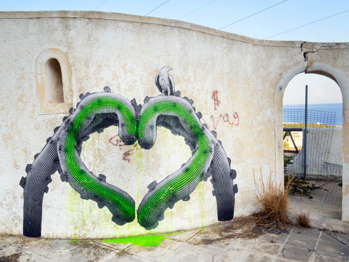 ludo love fingers paste up greece