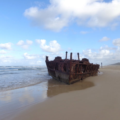 Frasel island maheno shipwreck alexandra kollaros photo