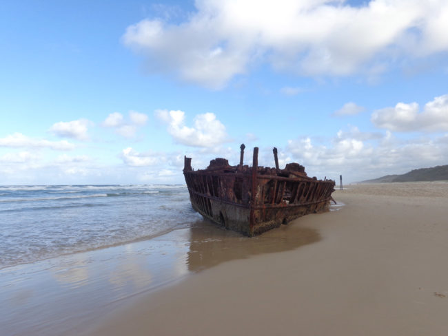 Frasel island maheno shipwreck alexandra kollaros photo