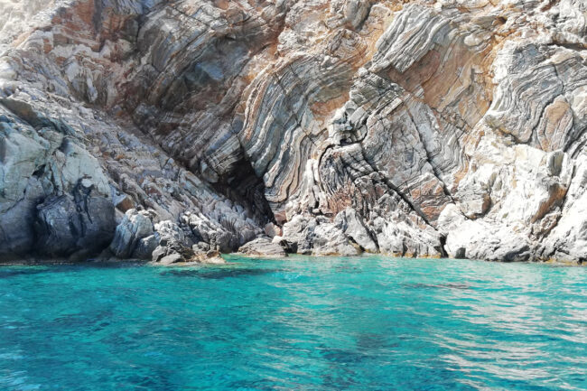 Iraklia island coastline