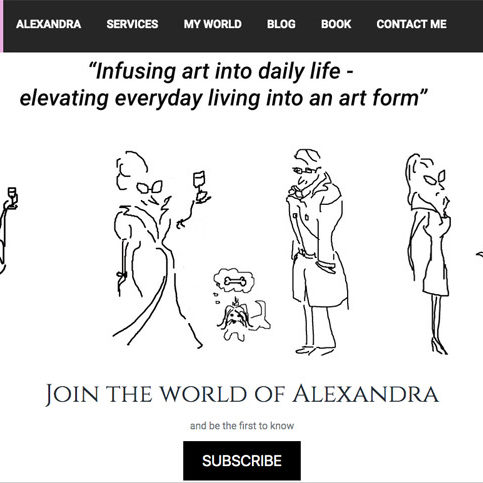 black and white illustrations by Alexandra Kollaros