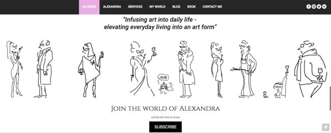 black and white illustrations by Alexandra Kollaros