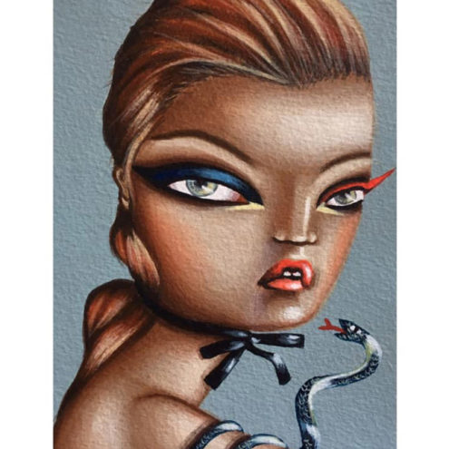 portrait of alexandra kollaros by constantine vraziotis